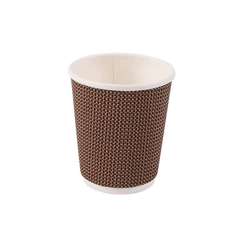 8oz jednorázové biologicky odbouratelné kelímky z vlnitého papíru