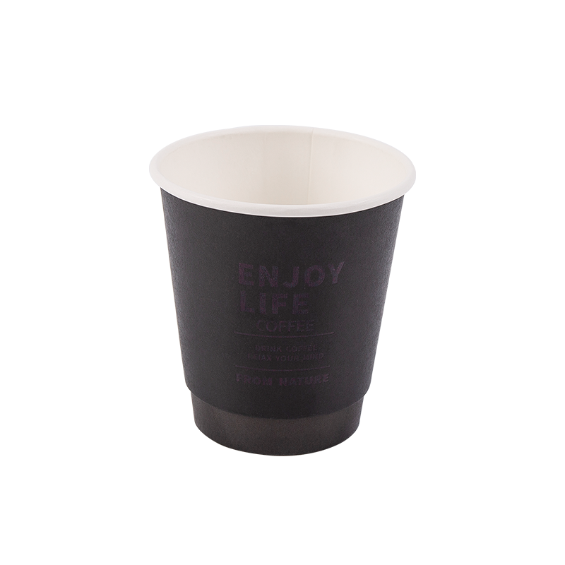8oz Jednorázový biologicky odbouratelný dvouvrstvý papírový kelímek