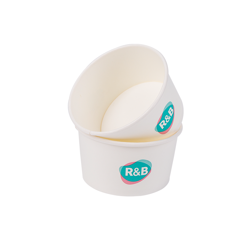 8oz jednorázové biologicky rozložitelné papírové zmrzlinové poháry