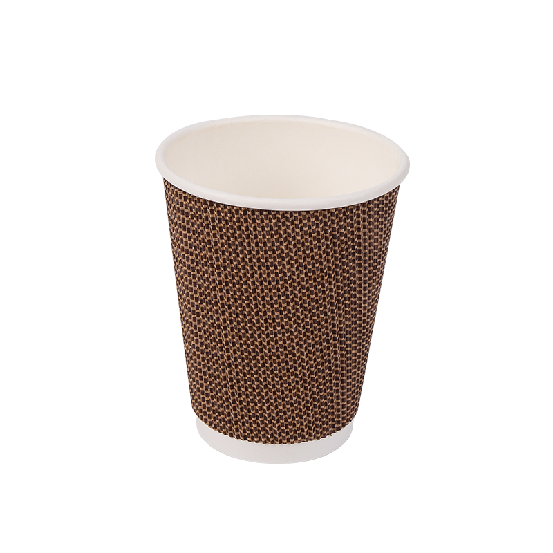 12oz jednorázové biologicky odbouratelné kelímky z vlnitého papíru