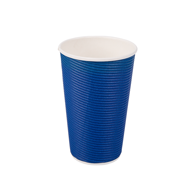 16oz jednorázové biologicky odbouratelné kelímky z vlnitého papíru