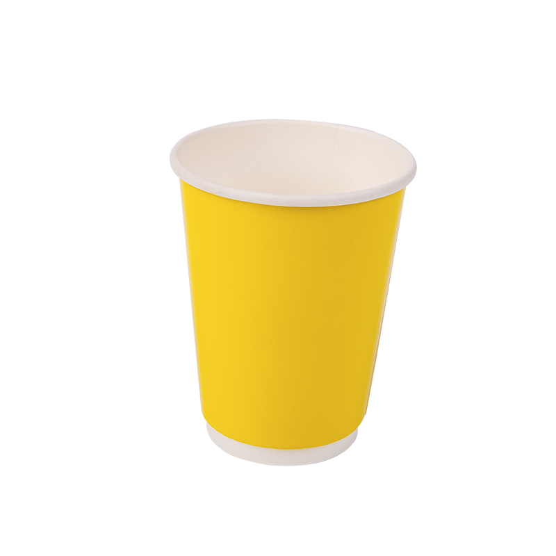12oz Jednorázový biologicky odbouratelný dvouvrstvý papírový kelímek
