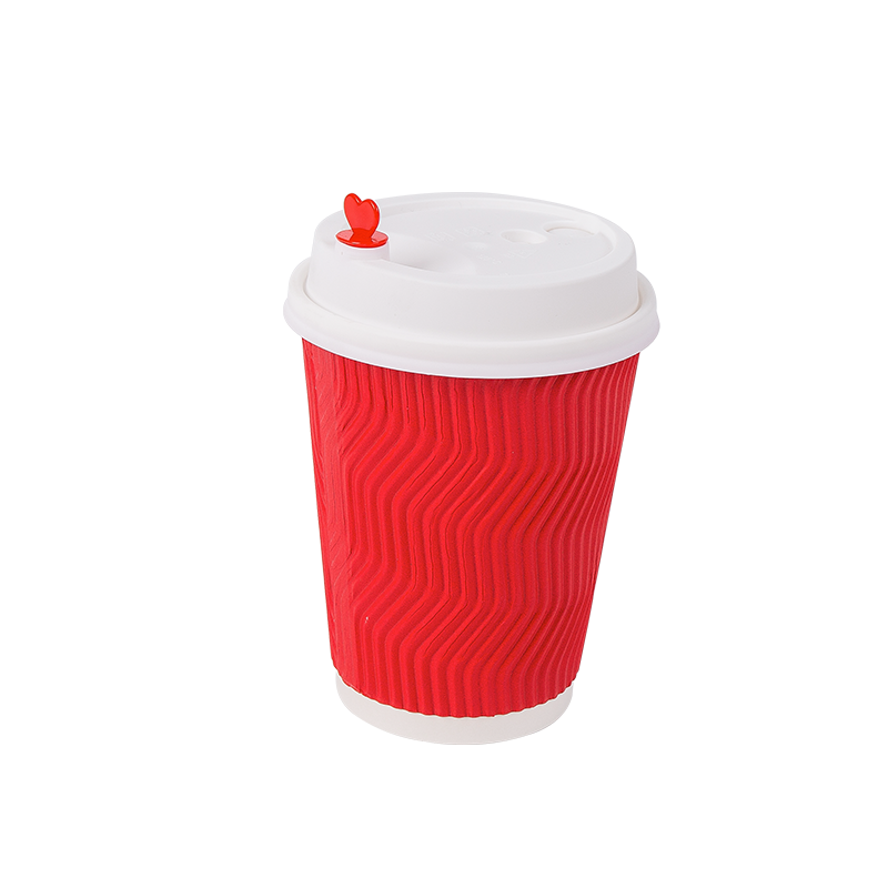 12oz jednorázové biologicky odbouratelné kelímky z vlnitého papíru