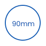 Jednorázové víčko PET kelímku 90 mm icon